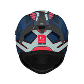 MT Braker SV Zebra Full Face Helmet - Matt Black / Blue